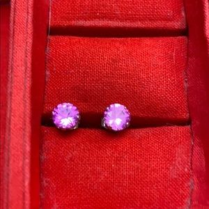 Pink stone for October earrings